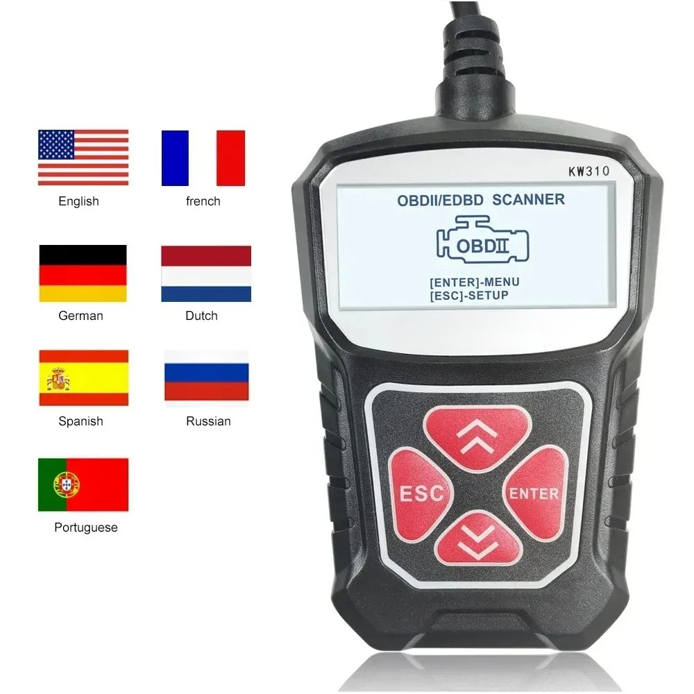 Car Diagnostic Tool - KW310 OBD2 Samochodowy Skaner Diagnostyczny Narzędzie
