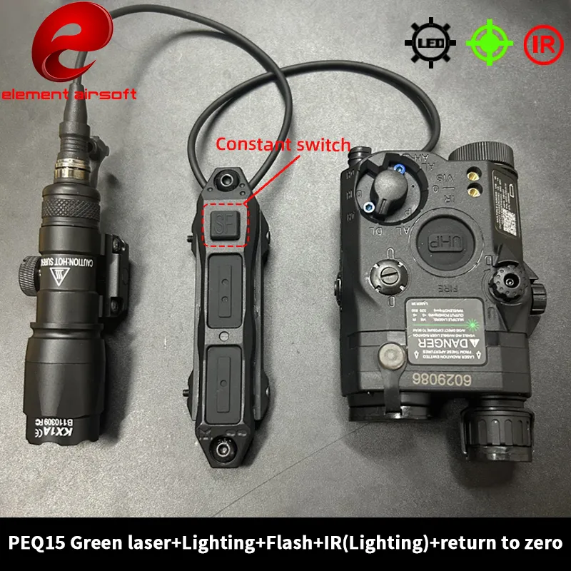Timing Light Gun - Zestaw baterii Element PEQ15, latarka M600C,